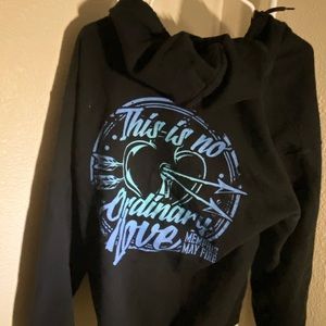 Memphis May Fire Band No Ordinary Love Zip Up Hoodie Unisex Large
